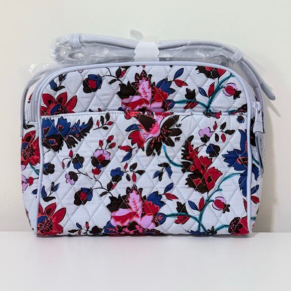New Vera Bradley Cotton Trimmed Crossbody Bag in Vineyard Floral - Picture 5 of 8